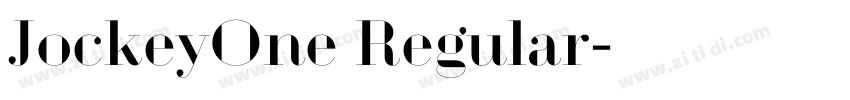 JockeyOne Regular字体转换